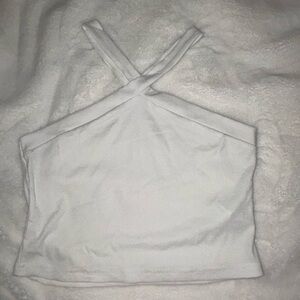 White shein crop top